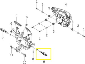 KOVE 125R/250R Ön Sinyal sağ