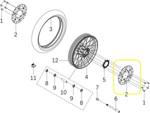 KOVE 510X/510F/JAWA 500X/500F Ön Fren Diski Sol