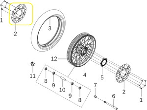 KOVE 125R/250R/250RR Ön Fren Diski