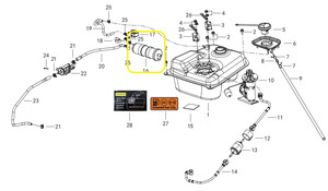 QJ LTM125/VPS125 Karbon Kanister