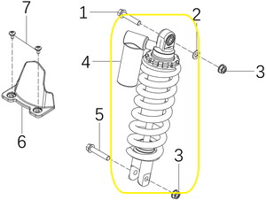 KOVE 510F/JAWA 500F Arka Amortisör