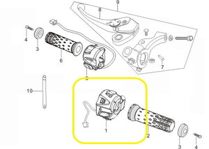 BAROSSA GV650 Marş Anahtarı sağ