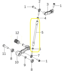 KOVE 510X/510F/JAWA 500X/500F Vites Çubuğu Uzun