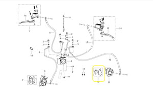 QJ TRX12 Arka Fren Balatası orjinal
