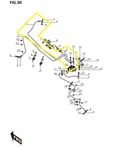 BAROSSA JEDI750 Hidrolik Hortumu Ön Uzun