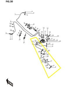 BAROSSA JEDI750 Hidrolik Hortumu Arka Uzun