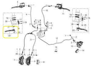 QJ FORTRESS350 Fren Kolu sağ