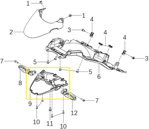 KOVE 510F/JAWA 500F Arka Çamurluk