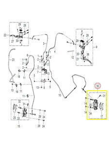 QJ TRX12/SRK125S Arka Fren Merkezi Alt