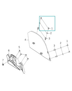 KOVE 800X Ön Siperlik Camı Bağlantı Vidası Set