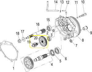 QJ VPS125 Şanzıman Ara Dişlisi Büyük
