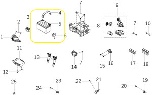 Akü YTX7A QJ VPS125/LTM125