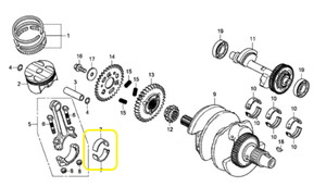KOVE 510X Krank Kol Yatakları Kahverengi