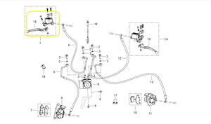 QJ SRK400RR Ön Fren Merkezi Üst