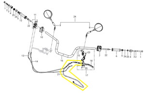 KOVE 125R Debriyaj Teli