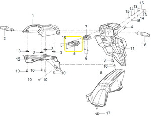 BAROSSA ADV125 Arka Plaka Aydınlatma