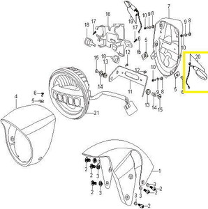 BAROSSA GV650 Ön Sinyal sol