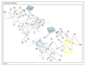 JAWA PERAK Egzoz Koruma Alt sağ