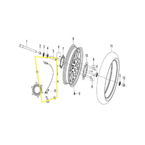 JAWA 500X Arka Tekerlek Abs Sensörü