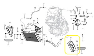 QJ SRV550ST Radyatör Koruma Kapağı sol
