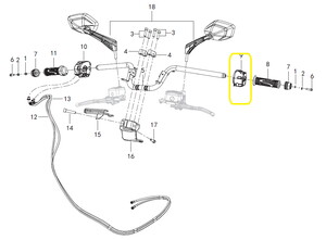 QJ FORTRESS350 Sinyal Anahtarı sol