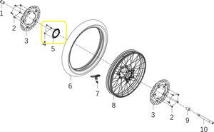 BAROSSA GV650 Ön Fren Diski Abs Sacı