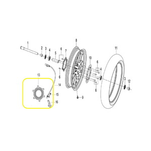 BAROSSA GV650 Arka Fren Diski Abs Sacı