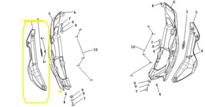 JAWA 500X Benzin Deposu Dış Grenajı Metalik sol
