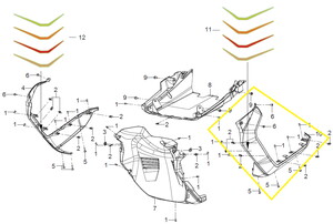 BAROSSA ADV125 Ön Alt Grenajı Siyah sol