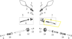 KOVE 250RR Ön Fren Kolu sağ