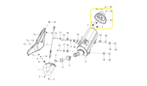 QJ FORTRESS350 Egzoz Ucu Plastiği