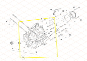 QJ LTM125 Motor Bloğu sağ Çıkma