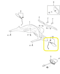 BAROSSA GV650 Arka Sinyal sol