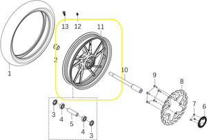 KOVE 125R/250R/250RR Ön Jant