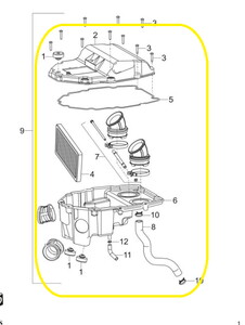 BAROSSA JEDI750 Hava Filtresi Kutusu Komple