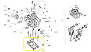 JAWA 500X Silindir Kapağı Contası