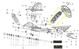 QJ SRV550ST Arka Çamurluk Bağlantı Braketi