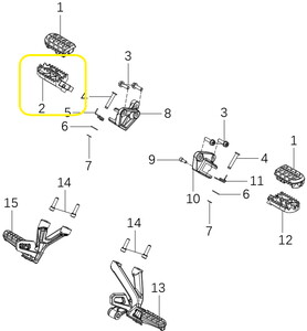 KOVE 510X/JAWA 500X Ön Basamak Sol