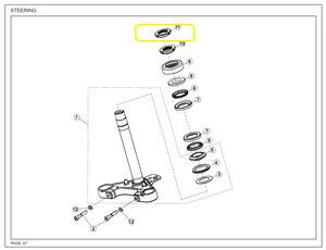 JAWA CLASSIC300CL Direksiyon Kilit Somunu