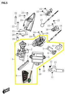 QJ SRK125S Kontak Seti