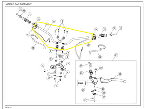 JAWA CLASSIC300CL Direksiyon/Gidon