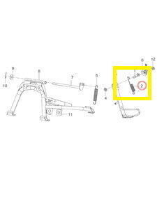 QJ ATR125/LTM125 Yan Sehpa Yayı