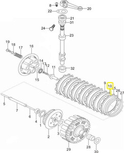 JAWA 500X/500F Debriyaj Balatası Ara Sacı (21-22)