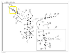 JAWA CLASSIC300CL Direksiyon Elciği sağ