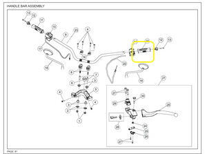 JAWA CLASSIC300CL Direksiyon Elciği sol