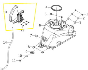KOVE 125R/250R/250RR Benzin Pompası