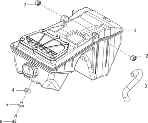 KOVE 125R Hava Filtresi Komple