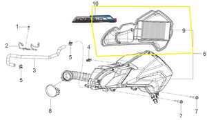 BAROSSA ADV125 Hava Filtresi İçi orjinal
