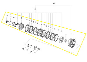 QJ SRK 125S/SRK 125R Debriyaj Seti Komple