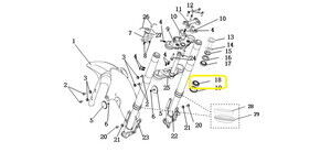 QJ SRK125R Furç Üst Mesnedi Bilyası Toz Keçesi